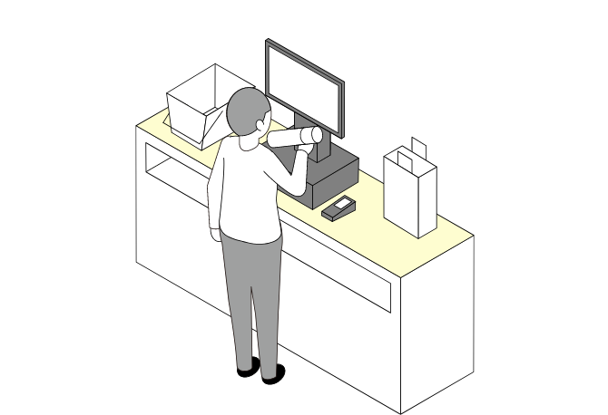 セルフ会計のみの場合