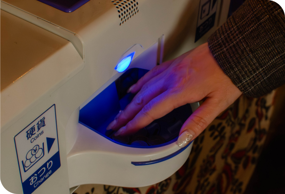 一般客の迷いをゼロにする直感的なセルフ操作設計。