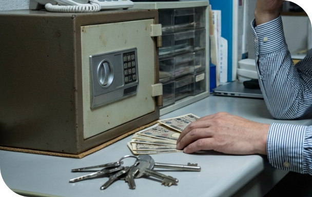 現金保管のセキュリティに不安がある