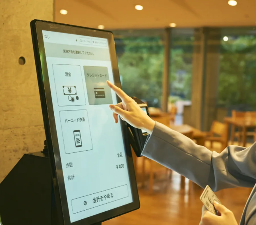 タッチパネル型券売機