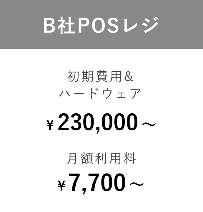 B社POSレジ